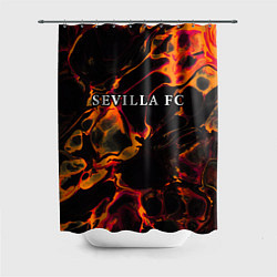 Шторка для душа Sevilla red lava, цвет: 3D-принт