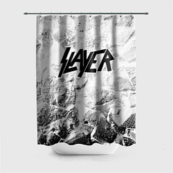 Шторка для душа Slayer white graphite, цвет: 3D-принт