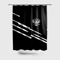 Шторка для ванной Россия геометрия спорт