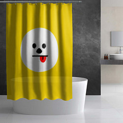 Шторка для душа BT21 - Chimmy, цвет: 3D-принт — фото 2
