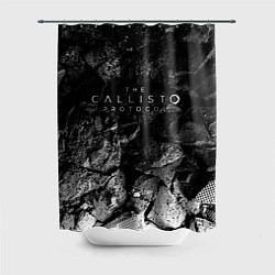 Шторка для ванной The Callisto Protocol black graphite