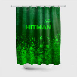 Шторка для ванной Hitman - green gradient посередине