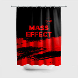 Шторка для ванной Mass Effect - red gradient посередине