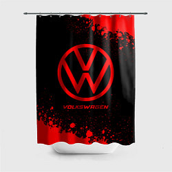 Шторка для ванной Volkswagen - red gradient