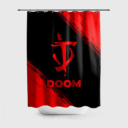 Шторка для ванной Doom - red gradient