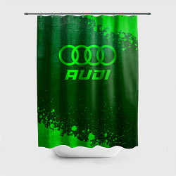 Шторка для ванной Audi - green gradient