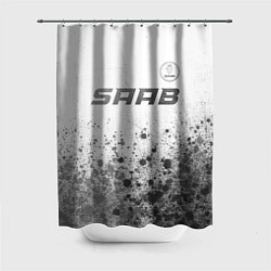 Шторка для ванной Saab - white gradient посередине