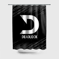 Шторка для душа Deadlock glitch на темном фоне, цвет: 3D-принт