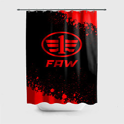Шторка для ванной FAW - red gradient