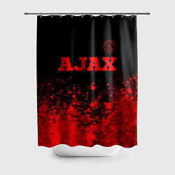 Шторка для ванной Ajax - red gradient посередине