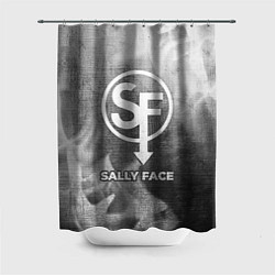 Шторка для душа Sally Face - grey gradient, цвет: 3D-принт