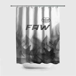 Шторка для ванной FAW - white gradient посередине