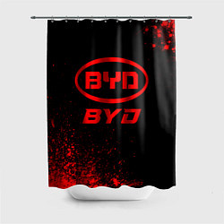 Шторка для ванной BYD - red gradient
