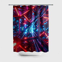 Шторка для ванной Неоновые трубки