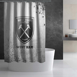 Шторка для душа West Ham - white gradient, цвет: 3D-принт — фото 2