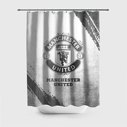 Шторка для ванной Manchester United - white gradient