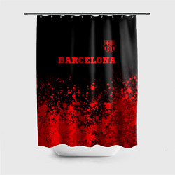 Шторка для душа Barcelona - red gradient посередине, цвет: 3D-принт