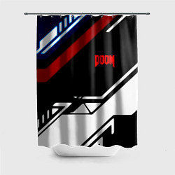 Шторка для ванной Doom steel geometry