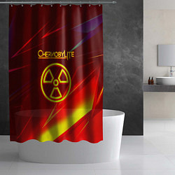 Шторка для душа Чернобыль лайт стрипсы, цвет: 3D-принт — фото 2