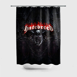 Шторка для душа Hatebreed hardcore, цвет: 3D-принт