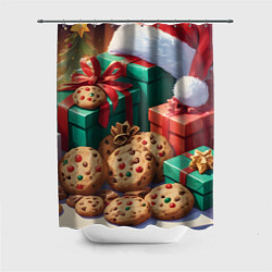Шторка для ванной Рождественские подарки