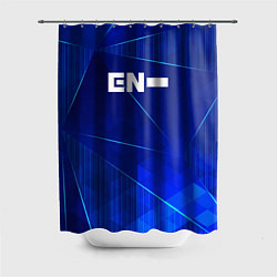 Шторка для душа Enhypen blue poly, цвет: 3D-принт