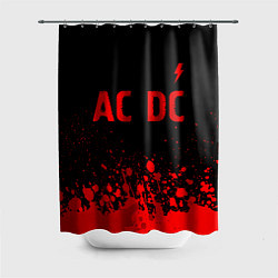 Шторка для ванной AC DC - red gradient посередине