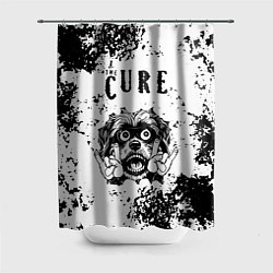 Шторка для душа The Cure - рок пес, цвет: 3D-принт