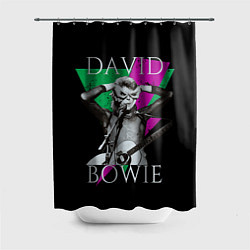 Шторка для душа David Bowie - hand goggles, цвет: 3D-принт