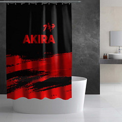 Шторка для душа Akira - red gradient посередине, цвет: 3D-принт — фото 2