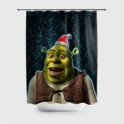 Шторка для ванной New years Shrek