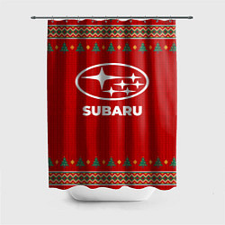 Шторка для ванной Subaru new year
