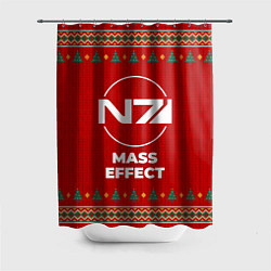 Шторка для ванной Mass Effect new year