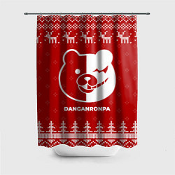 Шторка для ванной Новогодний Danganronpa с оленями