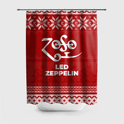 Шторка для ванной Новогодний Led Zeppelin
