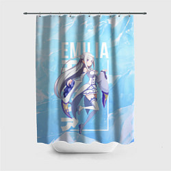 Шторка для ванной Эмилия Re:Zero