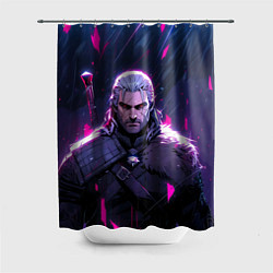 Шторка для ванной Geralt - neon rain