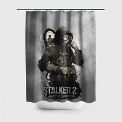 Шторка для душа S t a l k e r 2 Heart of Chornobyl, цвет: 3D-принт