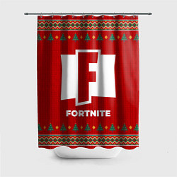 Шторка для ванной Fortnite new year