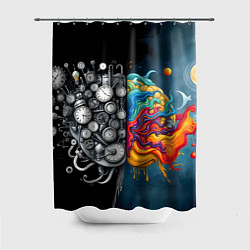 Шторка для ванной Креативный мозг