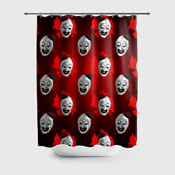 Шторка для ванной Funny clown Art in blood