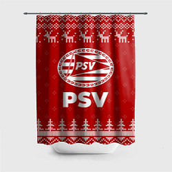 Шторка для ванной Новогодний PSV с оленями