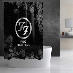 Шторка для душа Снежный Foo Fighters, цвет: 3D-принт — фото 2