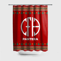 Шторка для душа Pantera new year, цвет: 3D-принт