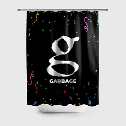 Шторка для душа Garbage конфети, цвет: 3D-принт