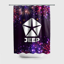 Шторка для ванной Праздничный Jeep