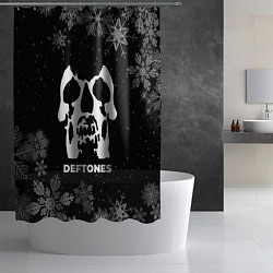 Шторка для душа Снежный Deftones, цвет: 3D-принт — фото 2