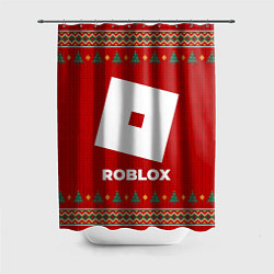 Шторка для ванной Roblox new year