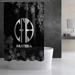 Шторка для душа Снежный Pantera, цвет: 3D-принт — фото 2