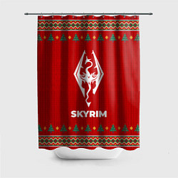 Шторка для ванной Skyrim new year